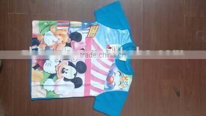 cute cartoon which child favorite printed short sleeve t-shirt
