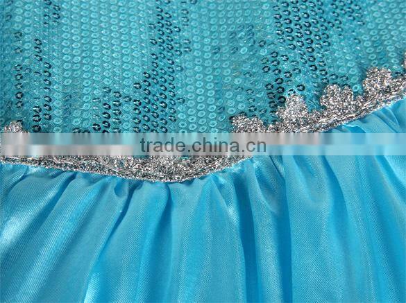New Kid Girl Tulle Long Dress Costume Princess Snow Queen Cosplay Party Dresses SV005608#