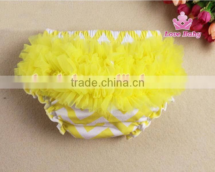 Fashional Boutique Baby Girl Cotton Bloomers with Ruffles for Infant Cute Kids Underwear