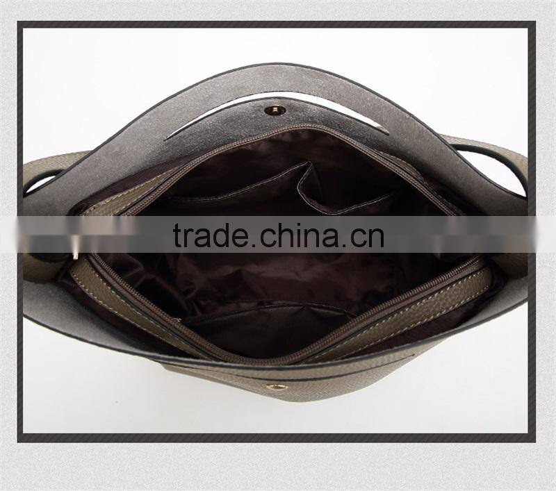 China Alibaba Designer Women Leather Handbag Contrast Shoulder Bag Fashion Style Top-Handle Female Casual Totes Bags