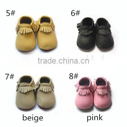 beige color soft rubber sole baby shoes for 6-24months,only 3 sizes