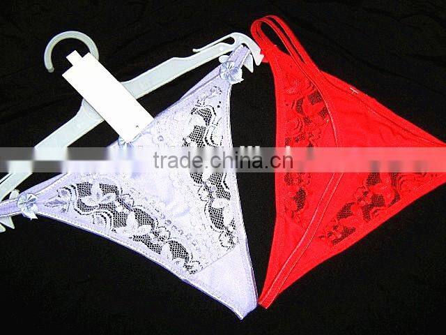 hot sexy ladies dot print lace g string panty underwear