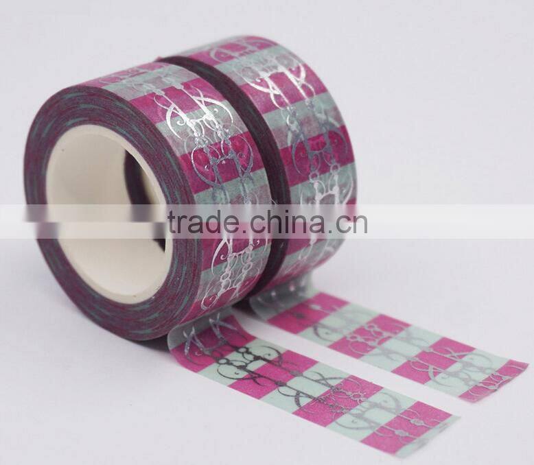 Foil Striped Washi Masking Decorative Tape