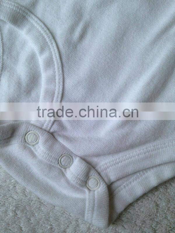 Hugs Plain White Organic Cotton Baby Bodysuits