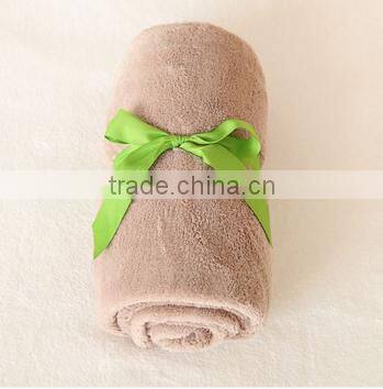 Wholesales Soft Plain Solid Shu Velveteen Blanket