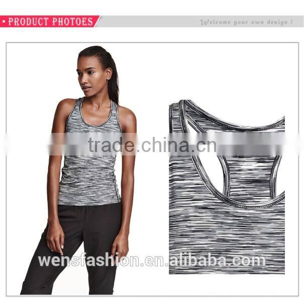 Wholesale Custom Lycra Ladies Singlet Women Sexy Yoga Fitness Tank Top