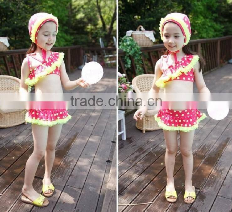 New stye three-piece swimsuit baby swimwear/wholesale swimwear/lycra fabric for swimwear