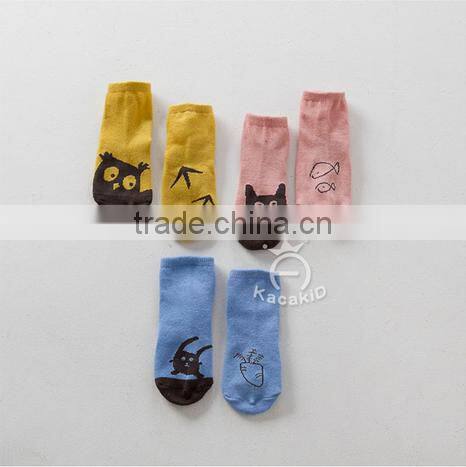 baby cute cotton socks, silicone print baby socks,baby socks