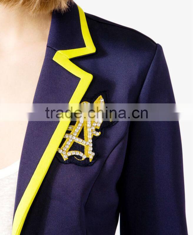 Nautical Neon Trim Blazer