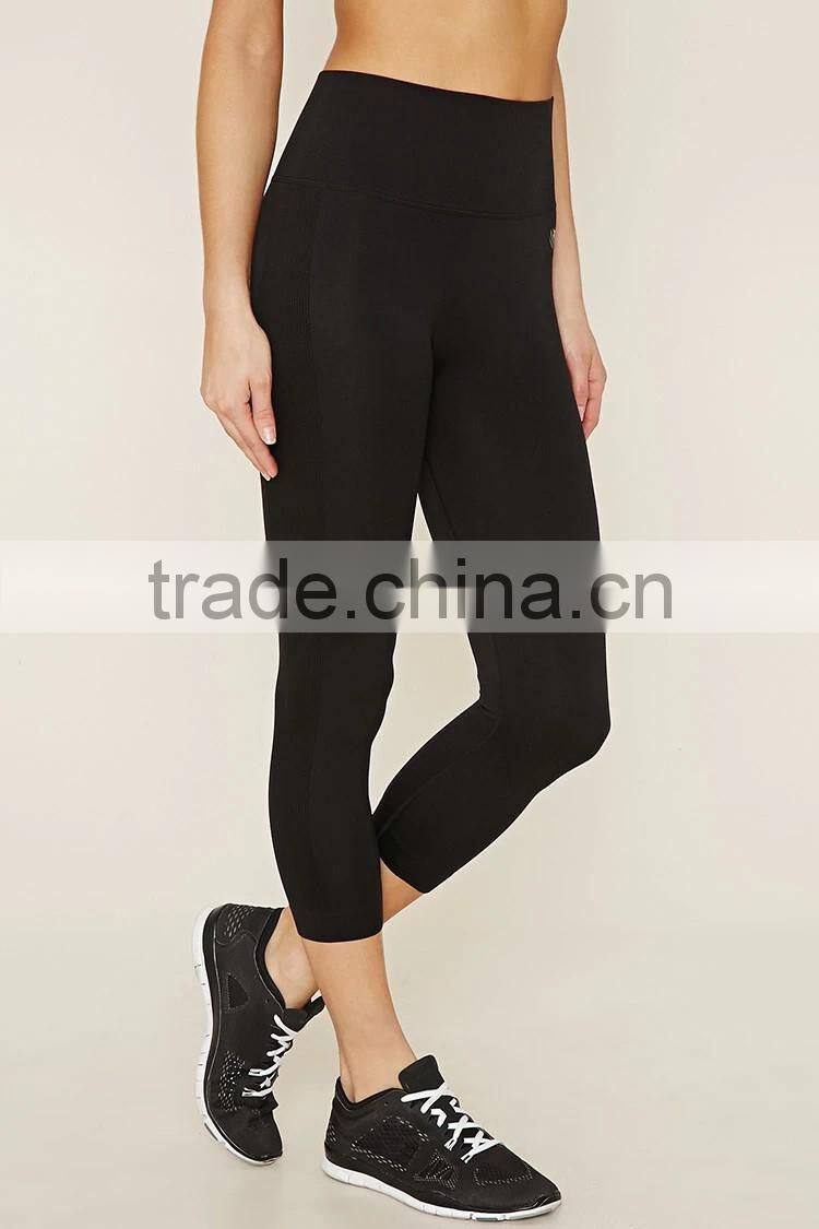 2017 Guangzhou Shandao OEM Customized Wholesale Manufacture 95% Cotton 5% Spandex Female 3/4 Plain Sweat Shorts
