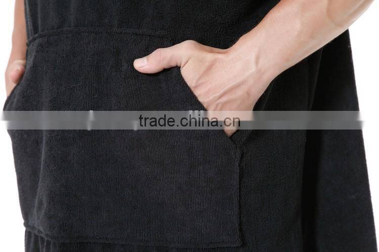 Poncho style hooded towel surf poncho adult towel poncho