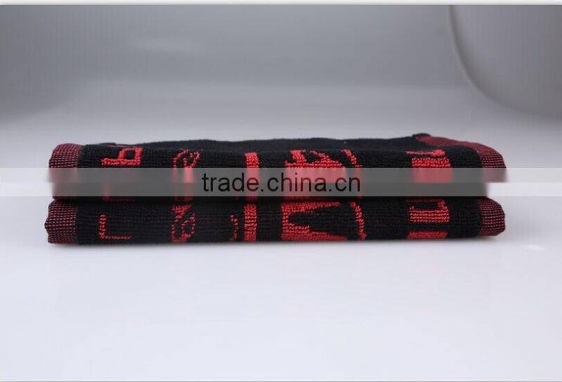 100% cotton yarn dyed figured gym towels