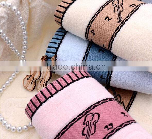 Wholesale cheap violin cotton 100%towel