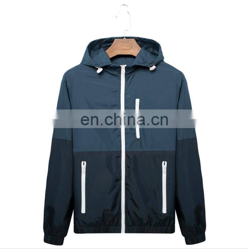 Men and women Polyester thin coat Light weight windbreak jacket with hood