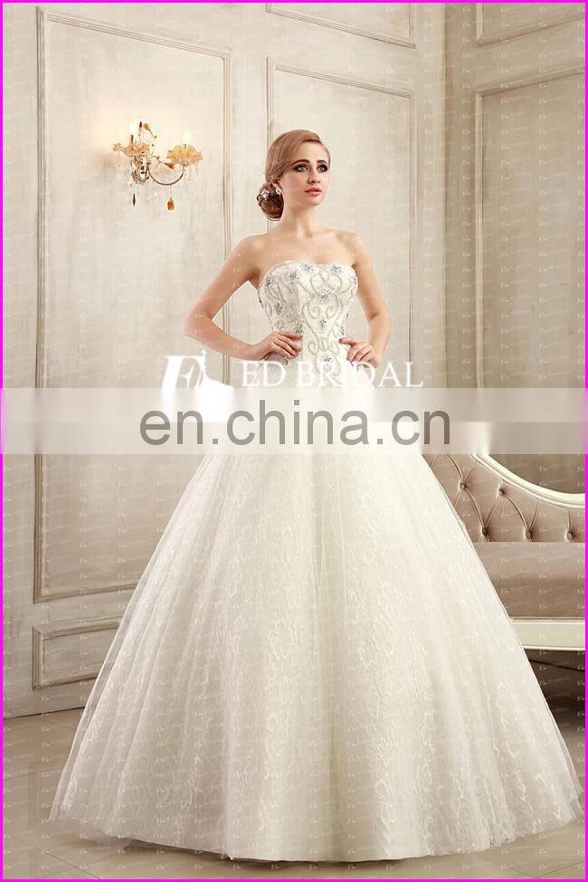 CE194 Luxury A-Line Crystal Beading Lace Real Sample Pictures Of Sexy Wedding Night Dresses Gown