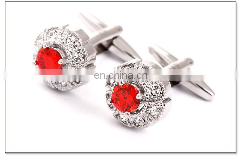 Red Diamond Luxury Cufflink For wedding Cufflink Jewerly