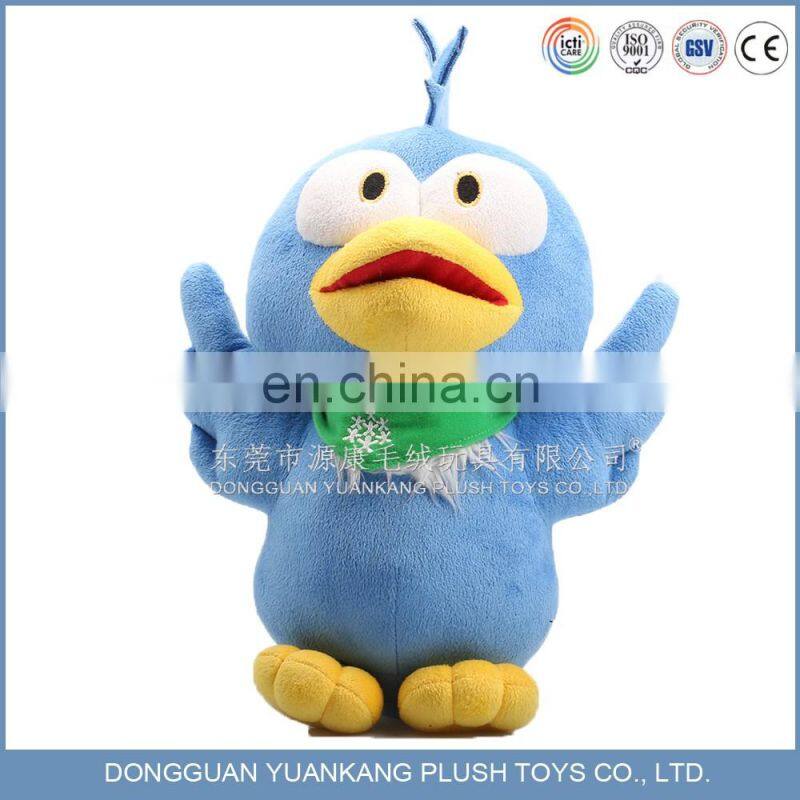 Cartoon cute love birds stuffed plush bird parrot toys