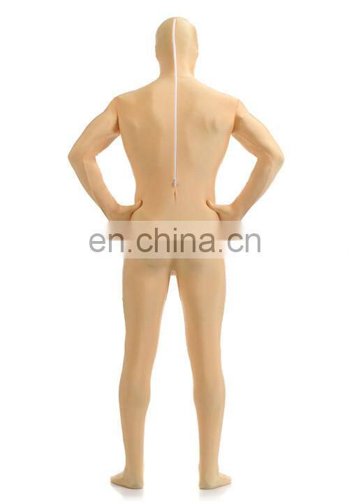 Light Yellow 2nd Skin Body Suit Costume Catsuit Adult Zentai Jumpsuit Unitard