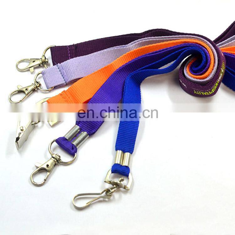 Promotion Custom Sublimation Printed Neck Polyester Lanyard With Metal Clip