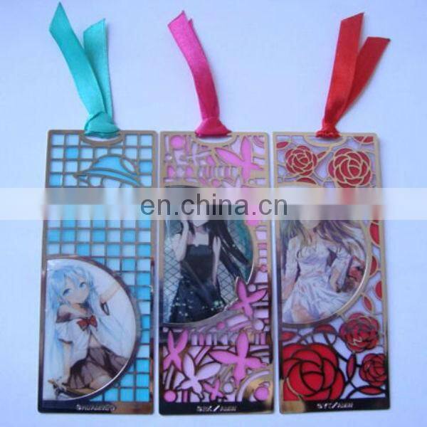 cartoon girl printed bookmark