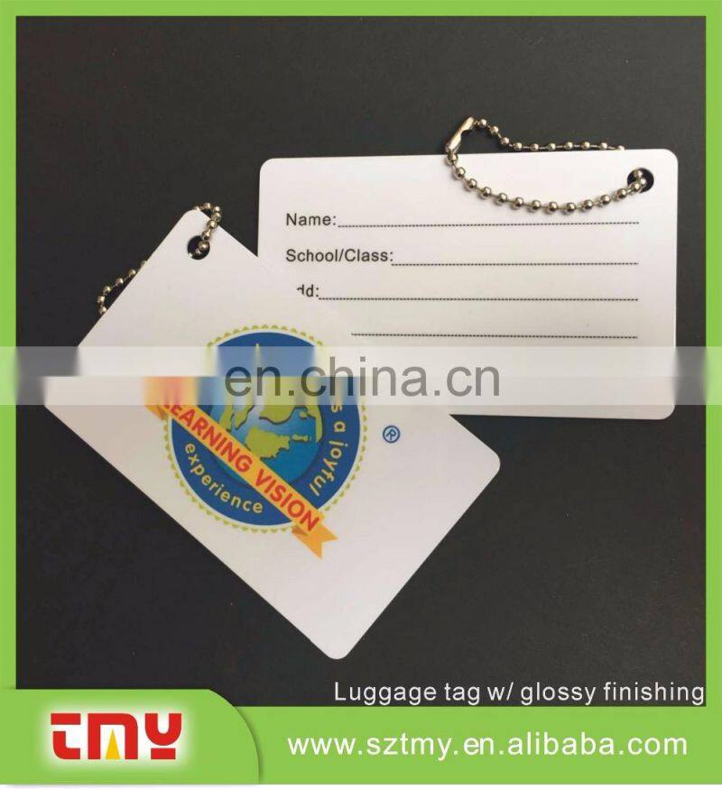 OEM Custom Fashion Design Colorful PVC Luggage Tag