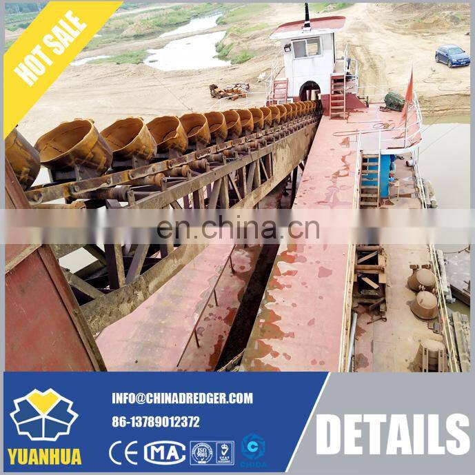 Used Bucket Chain Dredge Excavator for River Gravels Mining