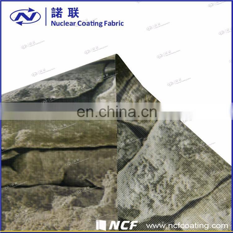 Waterproof plain printed pvc coated polyester fabric