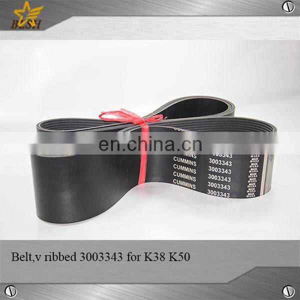 Hot selling diesel v ribbed belt 3003343 for cummins K38/K50 parts