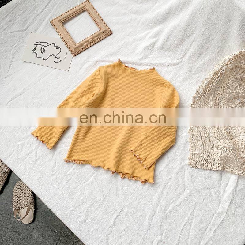 2020 Children's wear underwear autumn long sleeve T-shirt with good Elastic More color can choose