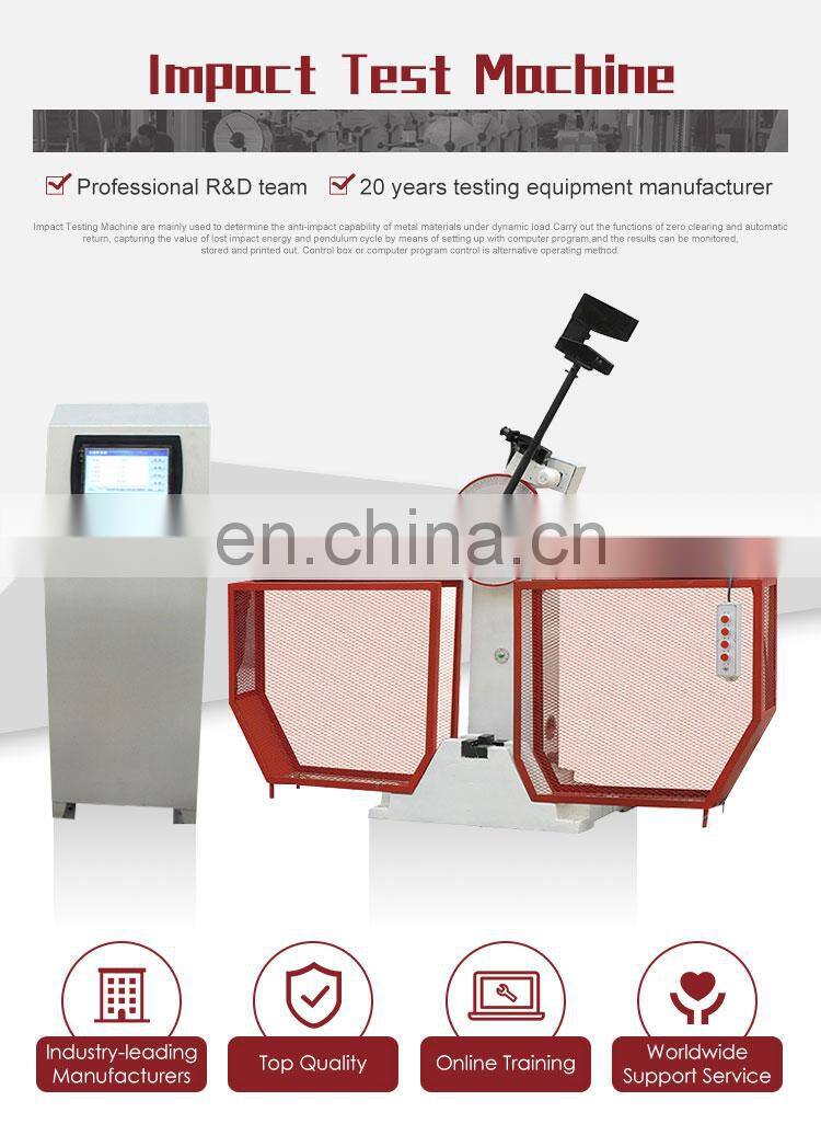 Brand new jb pendulum strength test metal steel impact testing machine made in China