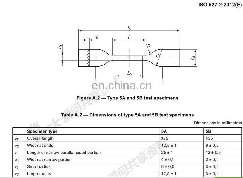 ASTM D412 Rubber Plastic tensile specimen making machine
