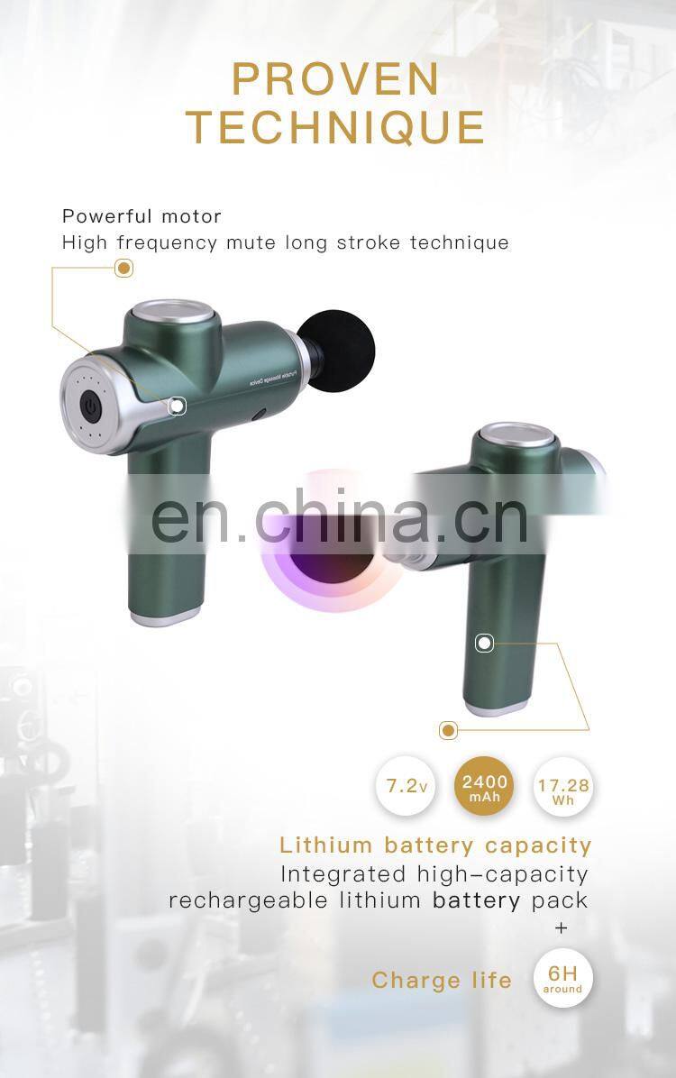 2020 new Customized Handheld Vibration Massage Gun with Quiet and Light wight