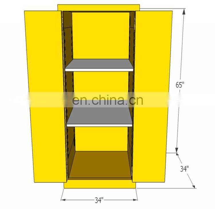 Fireproof steel safety chemical used flammable storage cabinets