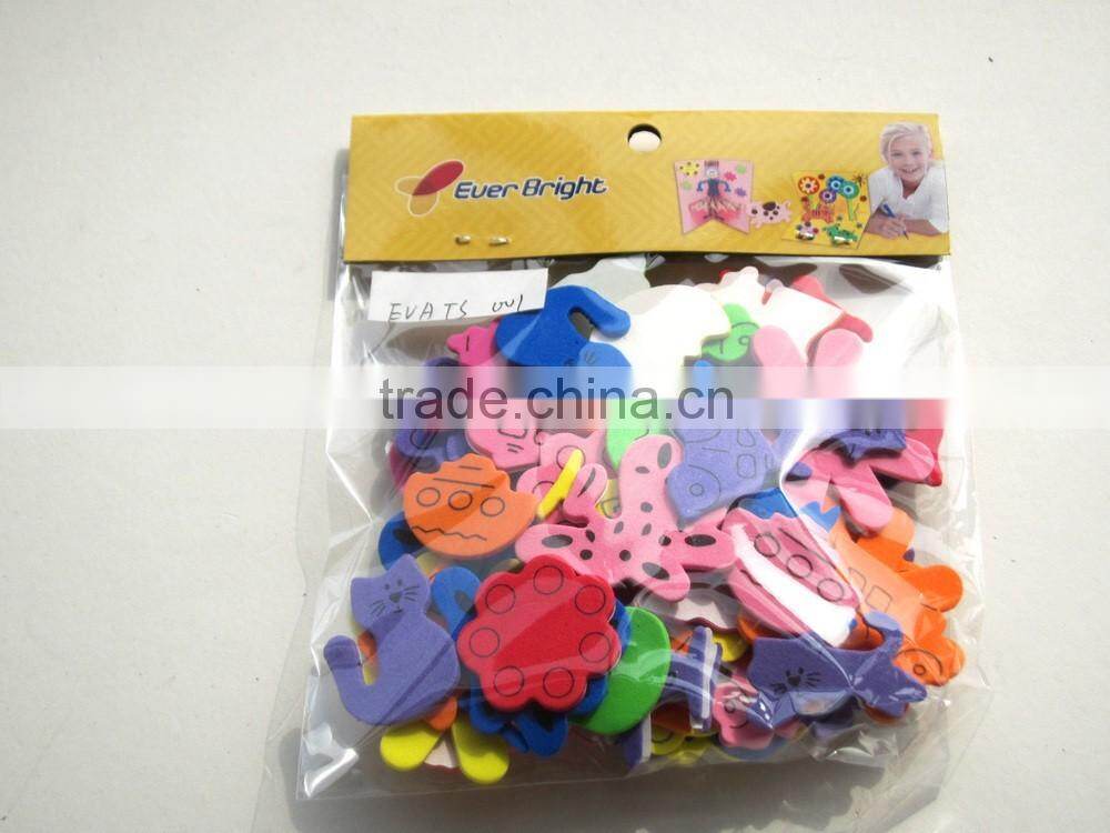 hot sale EVA christmas party decoration, high quality EVA sticker book chritsmas supplies