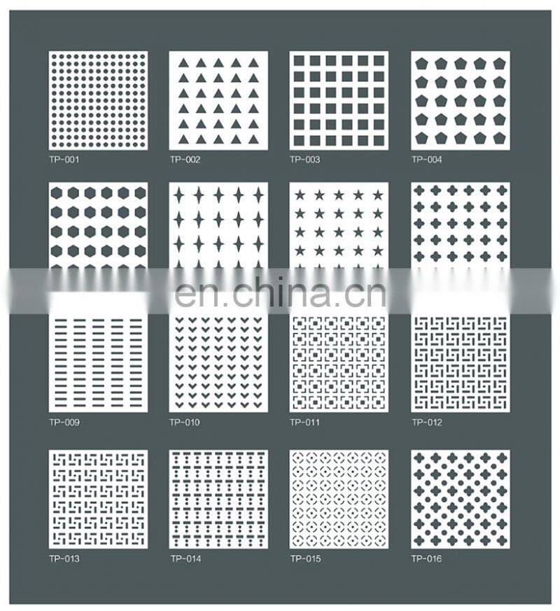 Customized Exterior Decorative Perforated Aluminium Facade Single Solid Panel