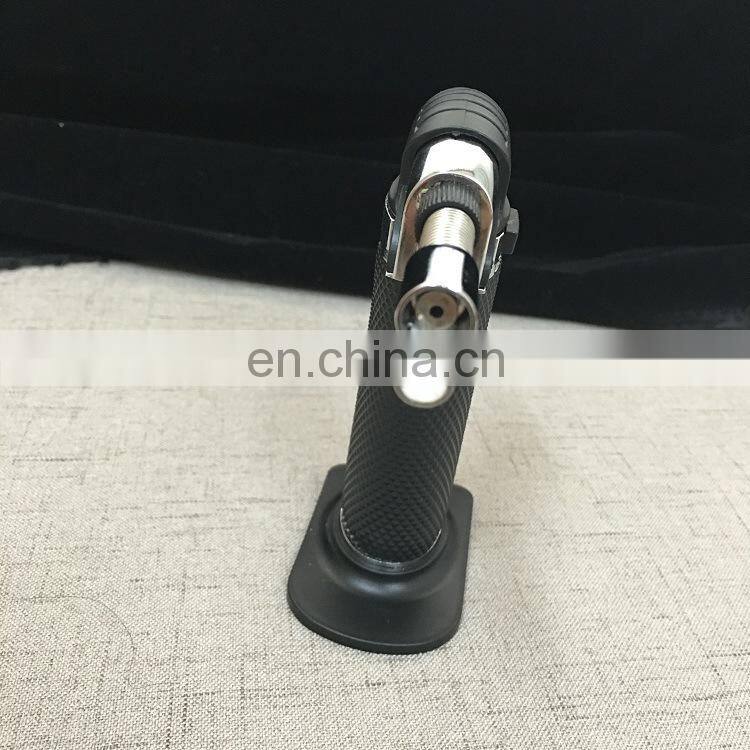 Refillable Adjustable Kitchen Flame Lighter Butane Culinary Torch with Safety Lock for Bake,BBQ(Butane Not Included)