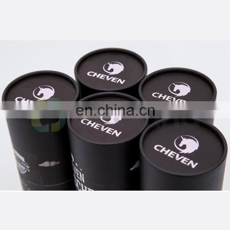printed round facial tissue boxes paper skin care jar boxes black round paper case