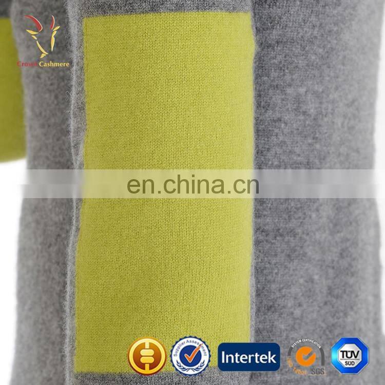 Cashmere V Neck Jumper Sweaters Women Elbow Patch Sweater Women