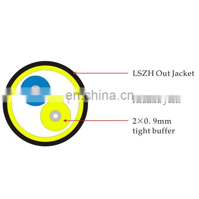 6 core single mode fiber optic cable yofc g652d fiber cable