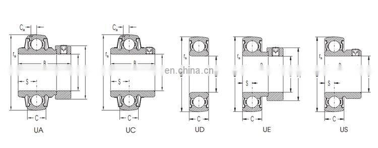 UC 205 Dust-proof Three-layer seal Insert Ball Bearing UC205
