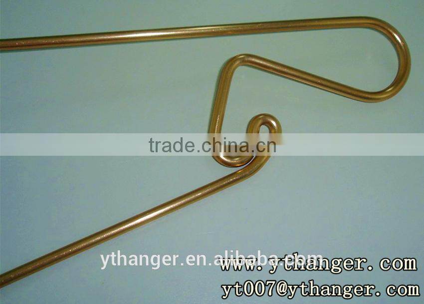 MH-YT-004 electroplate purple bronze colored wire metal hanger