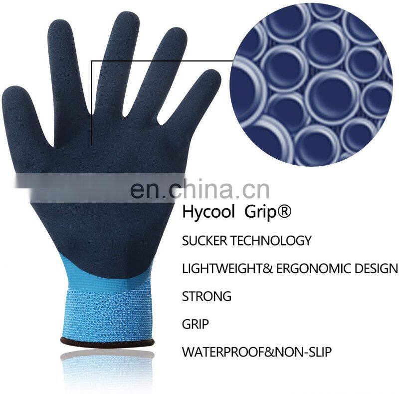 Antifreezing Thermal Gloves Polyacrylic Knitted Winter insulated Gloves Foam Latex 3/4 Palm Coated Cold Weather Gloves