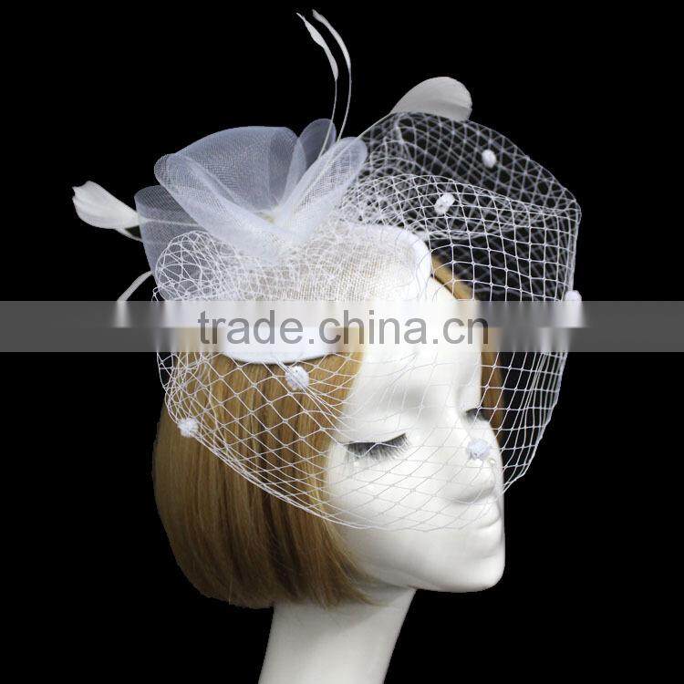 2015 New Coming Wedding/Party/Chirstmas Veil Hat Fascinator Headpieces