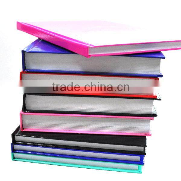 Hardcover grey cardboard with art paper notebook