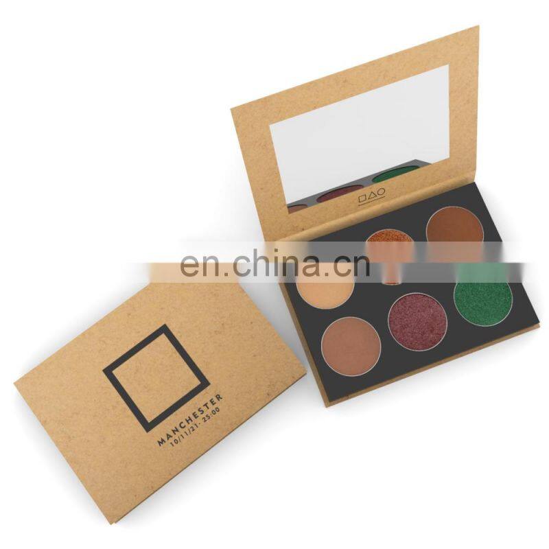 Odm Squid Game Private Label Cardboard Kraft Makeup Cosmetic Palette Paper Packaging Eyeshadow Empty Case