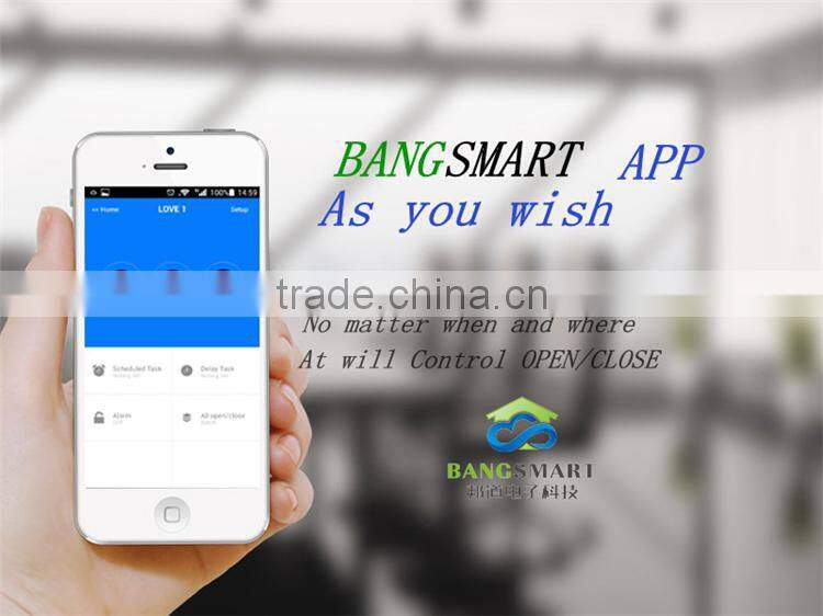 APP Remote Control 3 Outlets 6 Plugs Extension Home Alarm Smart WiFi Power Socket Compatible with 16pcs 315Mhz OR 433Mhz Sensors