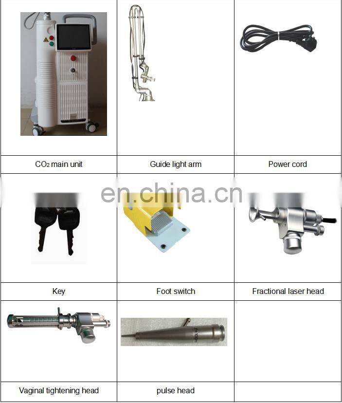CE approved co2 fractional laser machine for skin resurfacing /strech mark warts acne removal