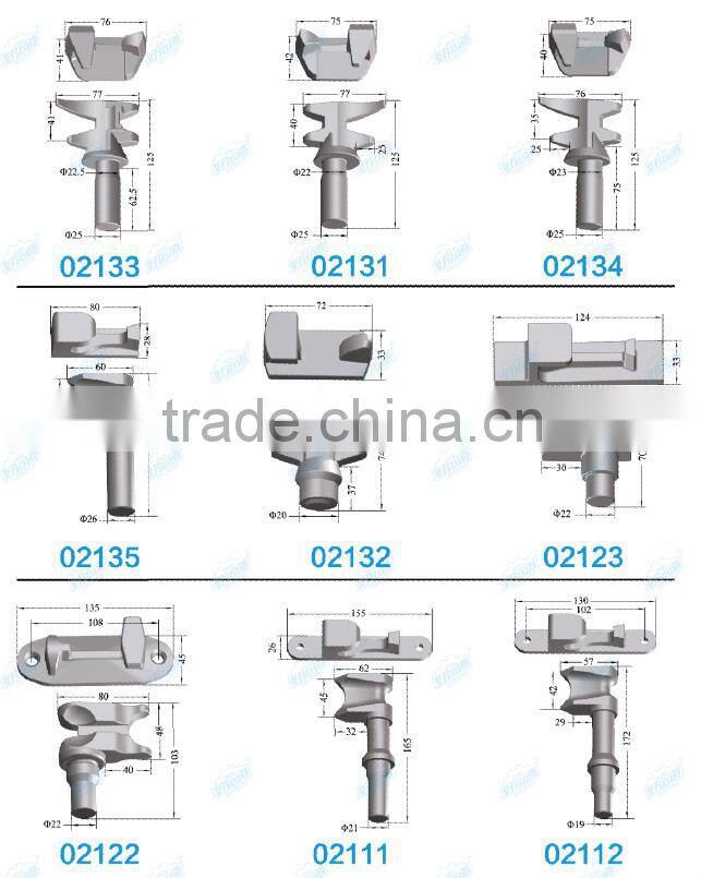 Truck body container lock cam keeper