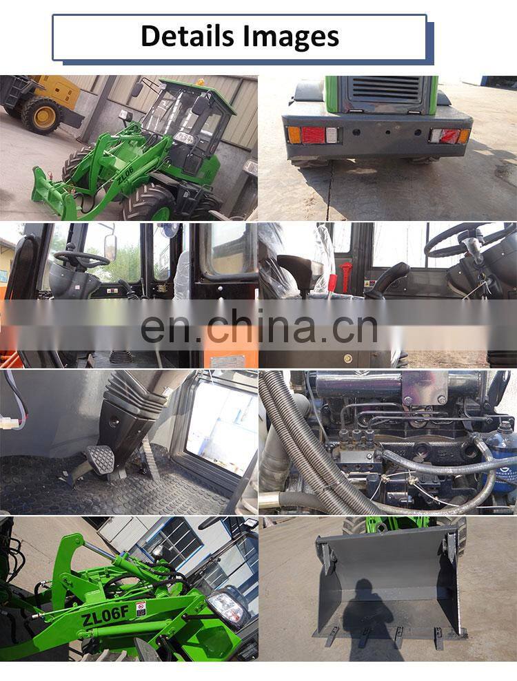 ZL06 4X4 wheel drive CE approved front Cheap Garden compact mini loader