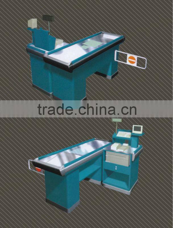 Supermarket Cashier Desk Checkout Counter Cashiner Table